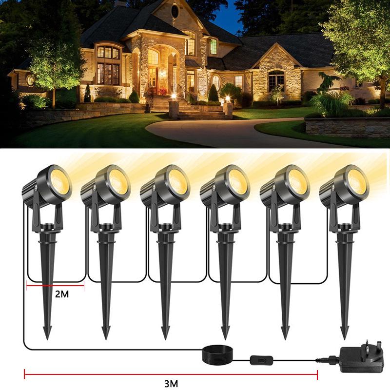 Ultra-Bright Waterproof Solar Ground Spotlight for Outdoor Garden and Landscape Lighting