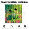 1pc Cute Frog Shower Curtain, Spring Modern Style Bathroom Decoration, Gift for Friends, bathroom accessory sets