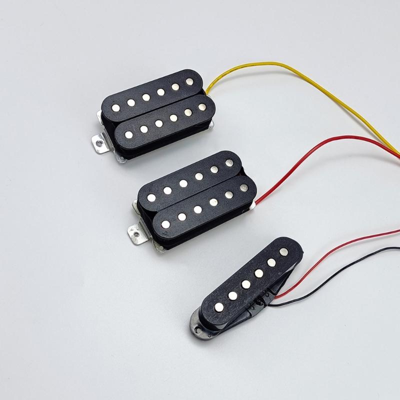 2 Tone 1 Volumes 5 Way Switch Electric Guitar Replacement Part Set Single Coil Pickups with Prewired Wiring Harness Set