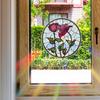 Red Rose-painted Glass Doors and Windows for Home Background Beautification and Decoration Window Stickers