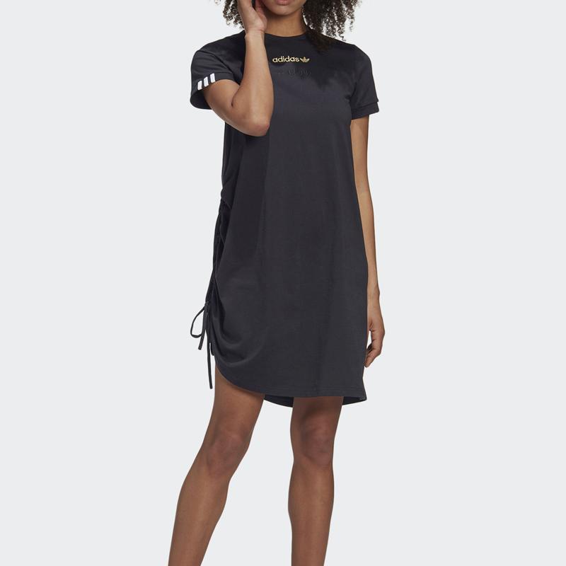 adidas Originals Short Sleeved Dress Women's Black GJ6578