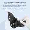 Marine Steering Triangle Mounting Bracket Parts Kit Fit for Newport NK-180S Brushless Kayak Trolling Motors, Black