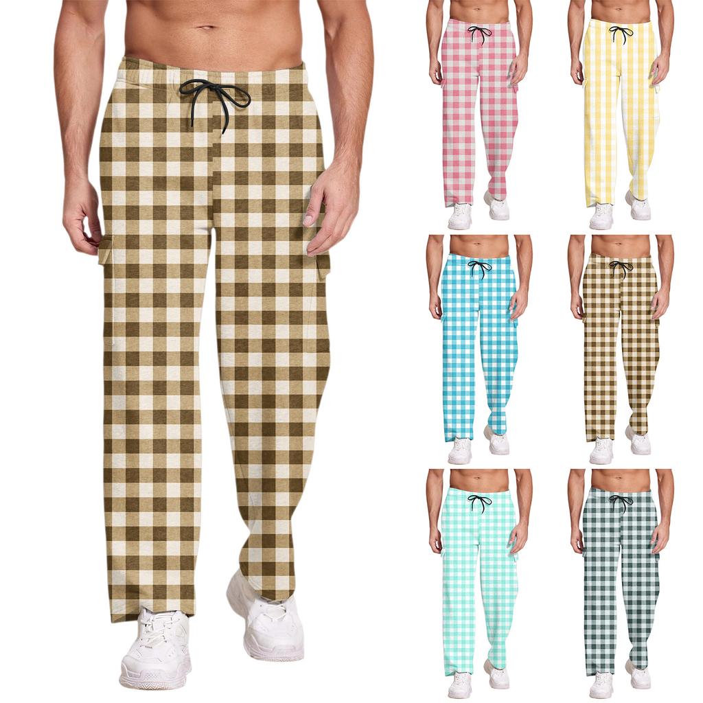 Casual Sports Pants Men's Loose Leggings Long Panel Fitness Running Training Pants