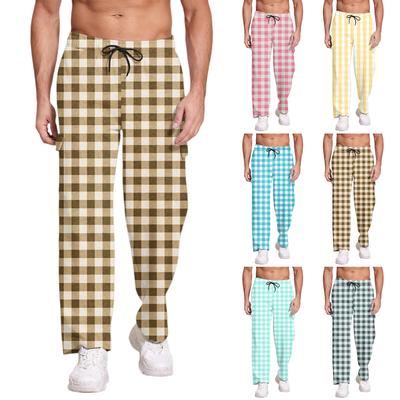 Lässige Sporthose für Herren, lockere Leggings, langes Panel, Fitness, Lauftraining, Hose