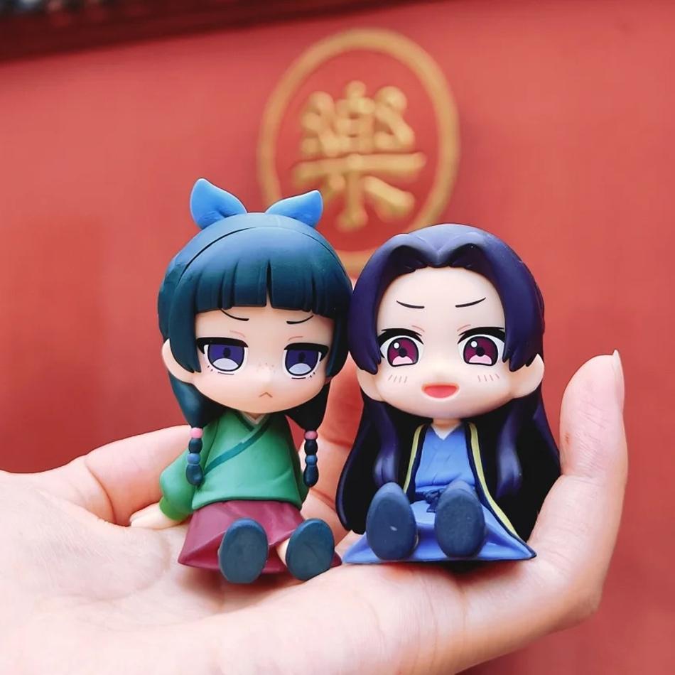 NEW1-4pcs the pharmacy diaries maomao jinshi mini figure anime periphery kawaii sitting toys desktop car ornaments model present