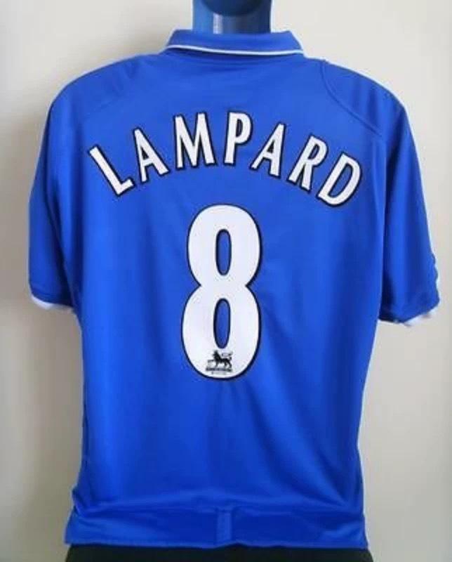 Chelsea X koszulka retro: Nie. 9 Torres, Nie. 8 Lampard, Oscar Nie. 11 piłkarska koszulka Chelsea z długim rękawem S
