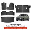YZ For Hyundai Casper Elantra Ioniq 6 Kona Nexo Palisade Sonata Venue Car Trunk Mat Luggage Mat  TPE LHD Set Floor Liner Mat