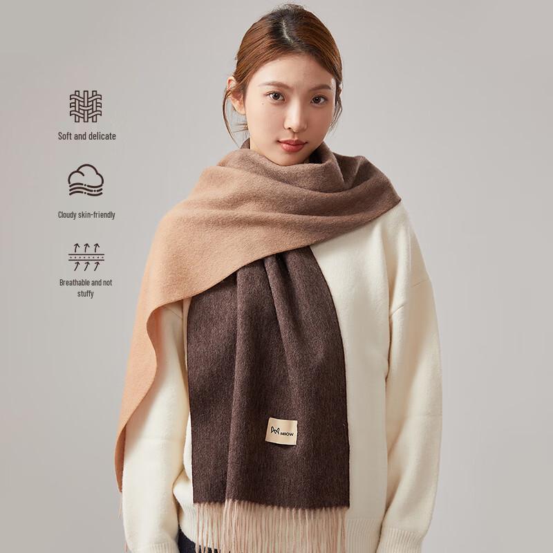 MiiOW 100% Pure Wool Scarf for Women