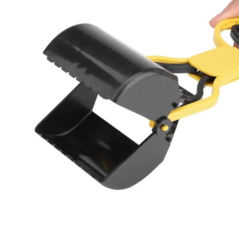 Pooper Scooper for Dog Jaw Clamp Heavy Duty Long Handle Poop Scooper for Dog Puppy Cat Waste Picker Pet Cleaning Shovel Tools