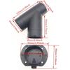 60mm/75mm Y Branch T Piece Air Vent Ducting Outlet Connector For Webasto Air Diesel Parking Heater Exhaust w/Regulating Valve