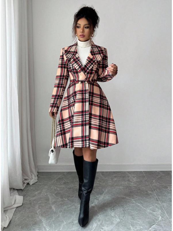 

2025 Winter Women s Double-Faced Wool Windbreaker Coat S