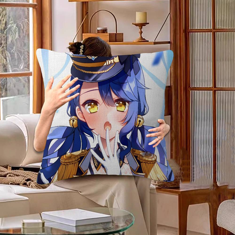 Hololive Amamiya Kokoro Anime Jeu Oreiller Cadeau Décoration Maison Bureau Oreiller Chambre Canapé Voiture Housse de CoussinHousse d'Oreiller
