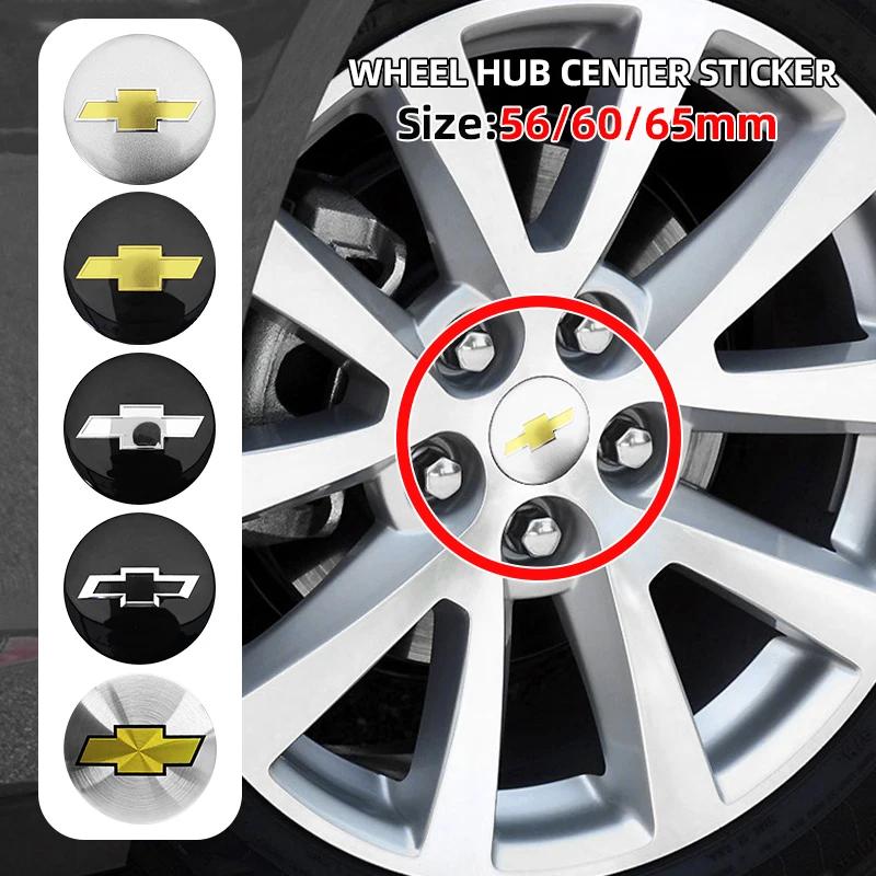 4 pezzi 56mm 60mm 65mm Tappo Coprimozzo Ruota Auto 3D Per Chevrolet Emblema Logo Adesivo Coprimozzo Accessori Styling Auto