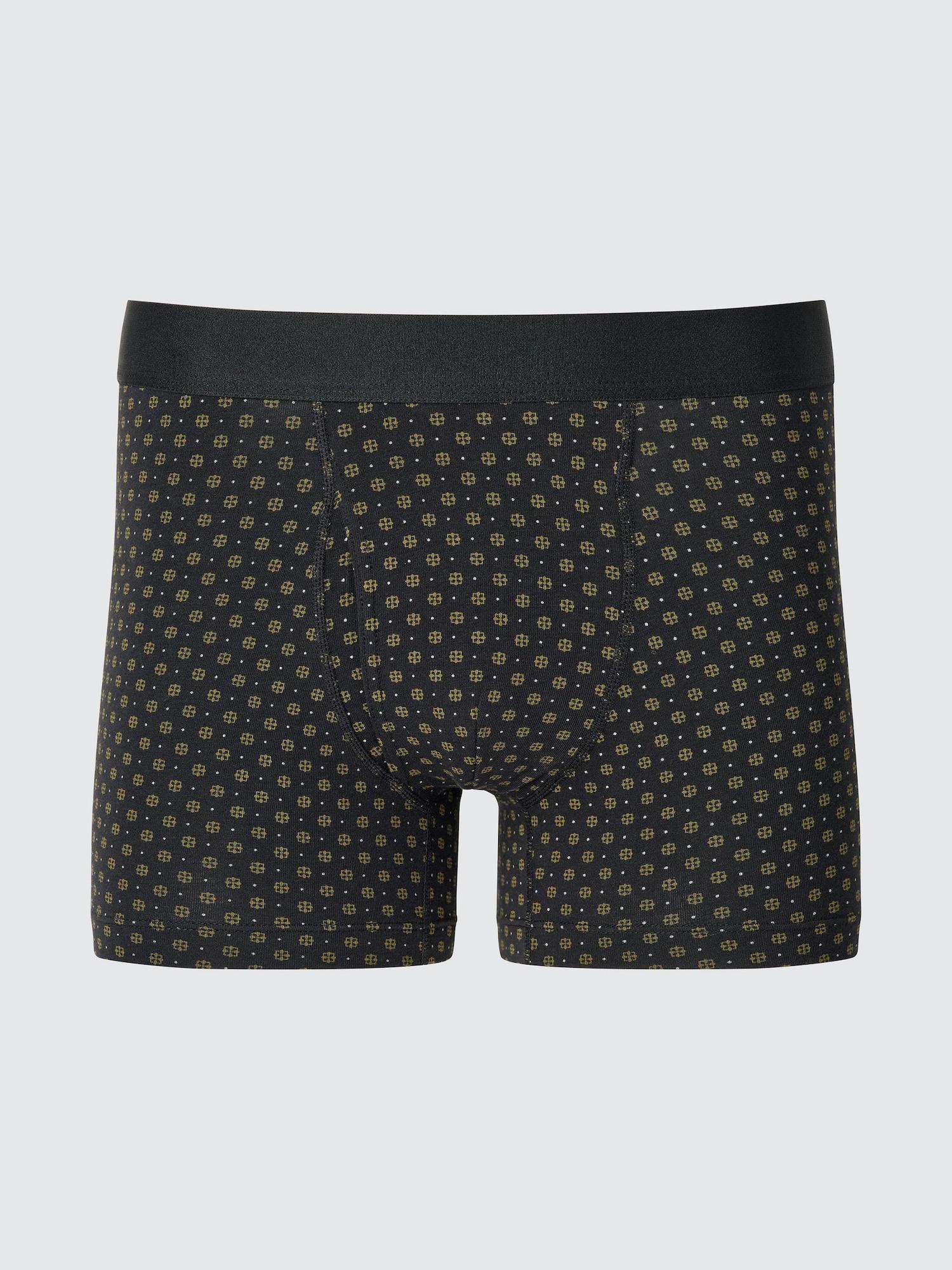 

Uniqlo Хлопковые боксеры-слипы с передним разрезом 09 BLACK/S