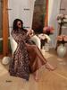 Middle Eastern Pleated Abaya Cardigan with Long Sleeves - Plus Size Women's Cape 