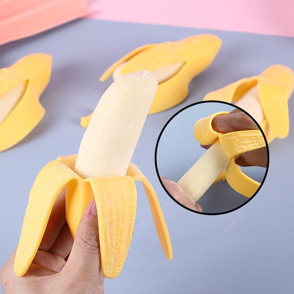 Realistic Peelable Fruit Toy Orange Banana Corn Stress Relief Toy Funny Antistress Fidget Sensory Toy For Kids E7l7