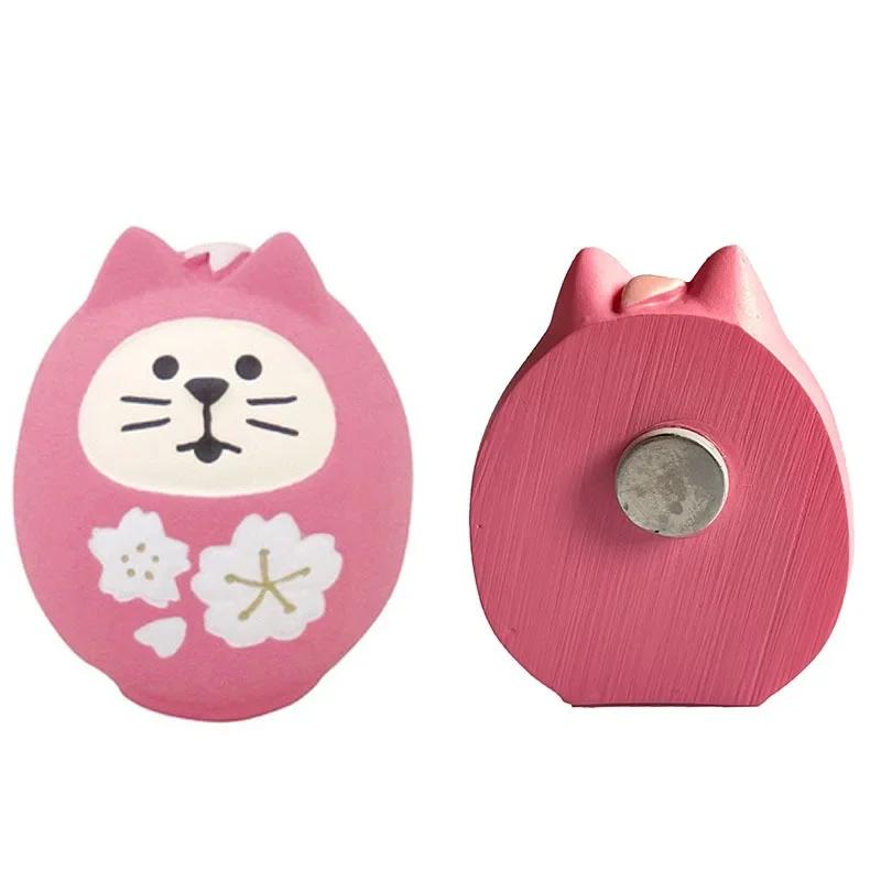 Resin Cute Cartoon Cat Fridge Magnetic Sticker Kawaii Zakka 3D Refrigerator Magnet Magnets Home Decoration Creative BirthdayGift