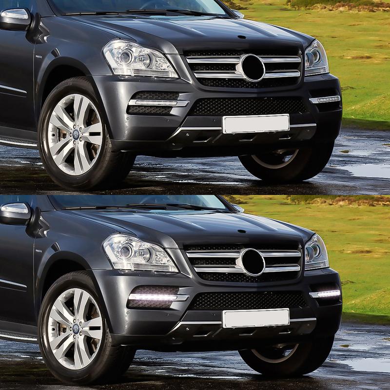1649060451 1649060351 DRL For Mercedes Benz  LX164 GL320 GL350 GL450 GL550 ML63 AMG X166 2007-2013 Daytime Running Lights Fog