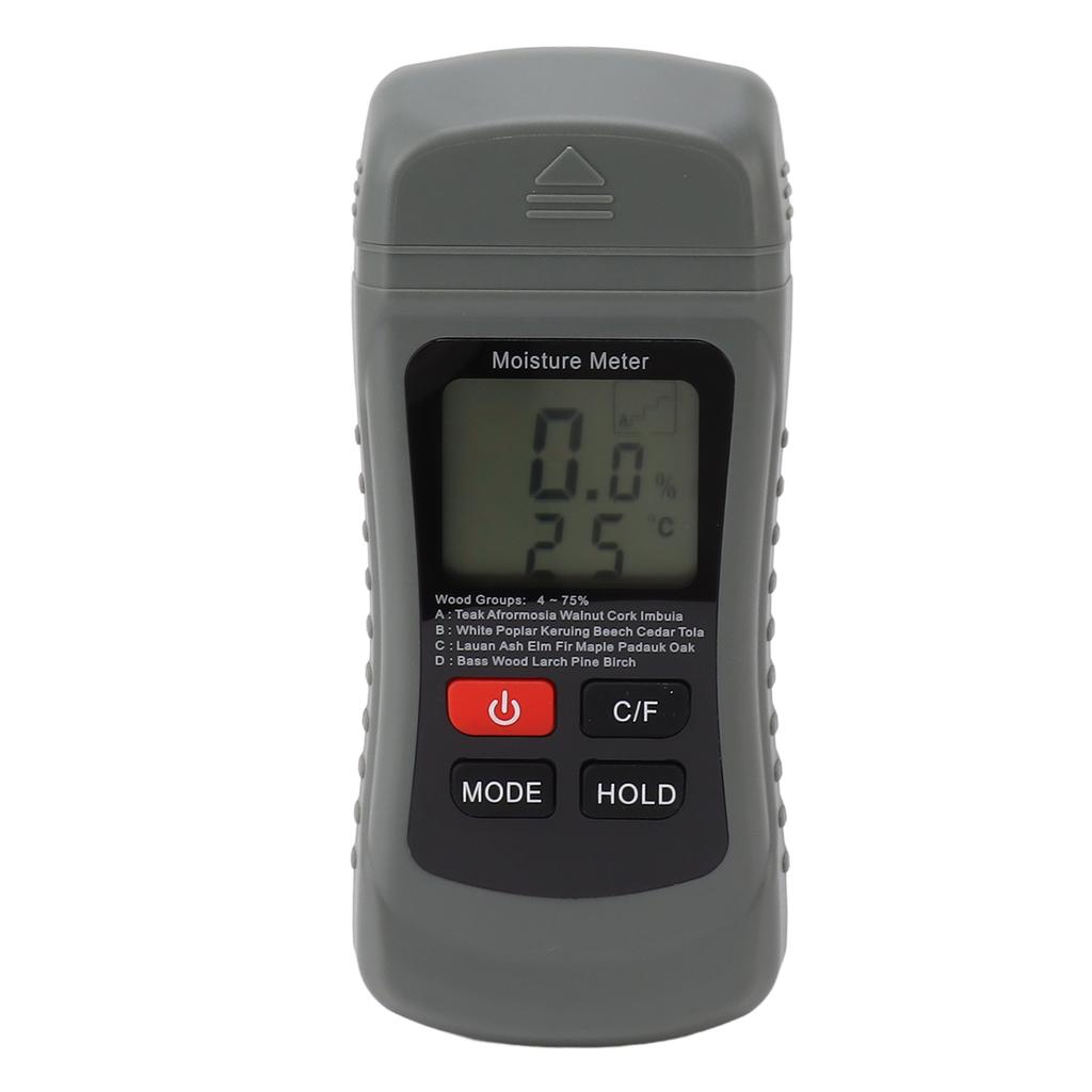 Stifttyp Holzfeuchtemesser ABS Genauigkeit 2 Modi Holzfeuchtedetektor für Holzbauwerkstoffe