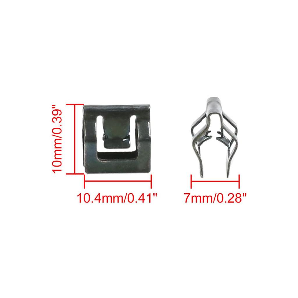 uxcell Automotive Dashboard Retainer Console Instrument Panel Metal Clip 7