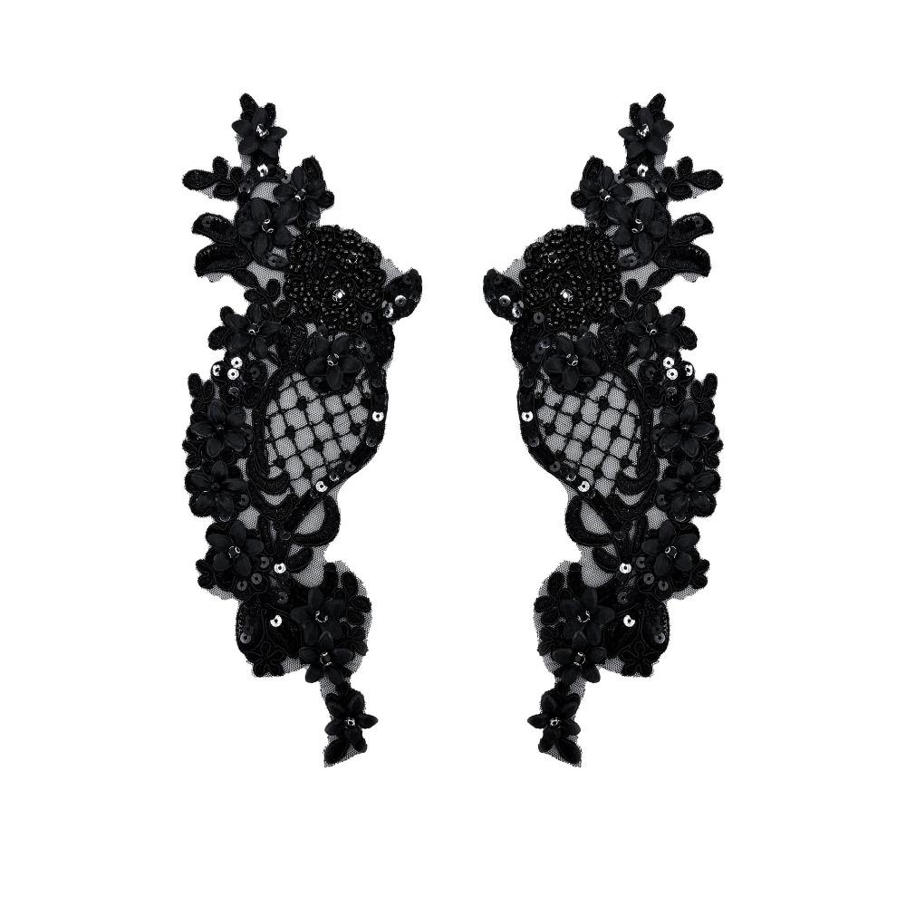 Fabric Dress Accessories Crystal Beads Sewing Decals Fashion Embroidery Decals  Clothing Decoration