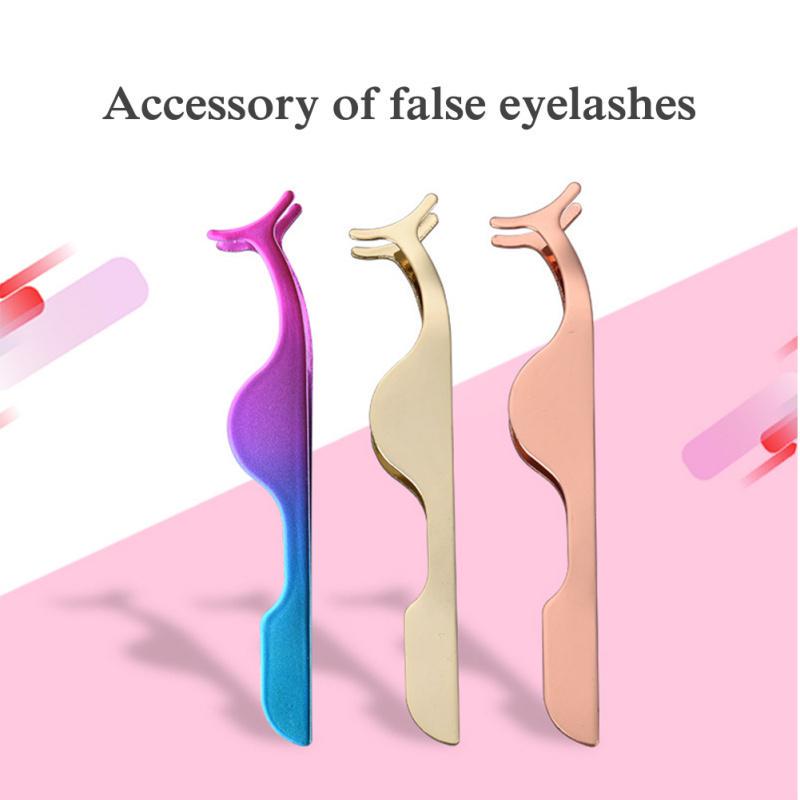 False Eye Lash Applicator Eyelash Extension Tweezers Remover Nipper Clip