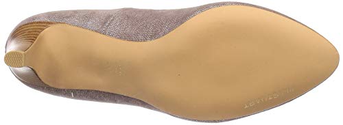 JILL STUART SHOE Ribbon Motif Round Toe Pumps 6307 Women's Pink Gold 23.5cm E