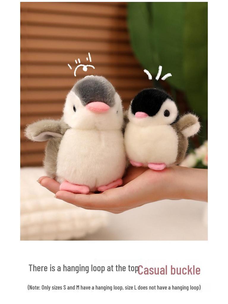 Penguin Brother & Sister Bib Plush Toy - Kid's Comfort Doll & Gift Pillow