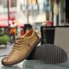 Bărbați PU Dimensiune mare 38-47 Pantofi casual lucrați manual Mocasini de modă cu talpă moale