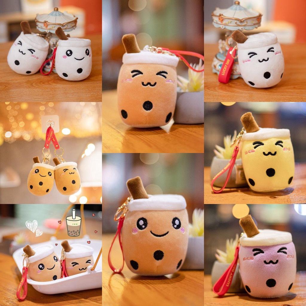 Original Bubble Tea Boba Cups Plush Key Chain Plush Toy For Christmas Gifts