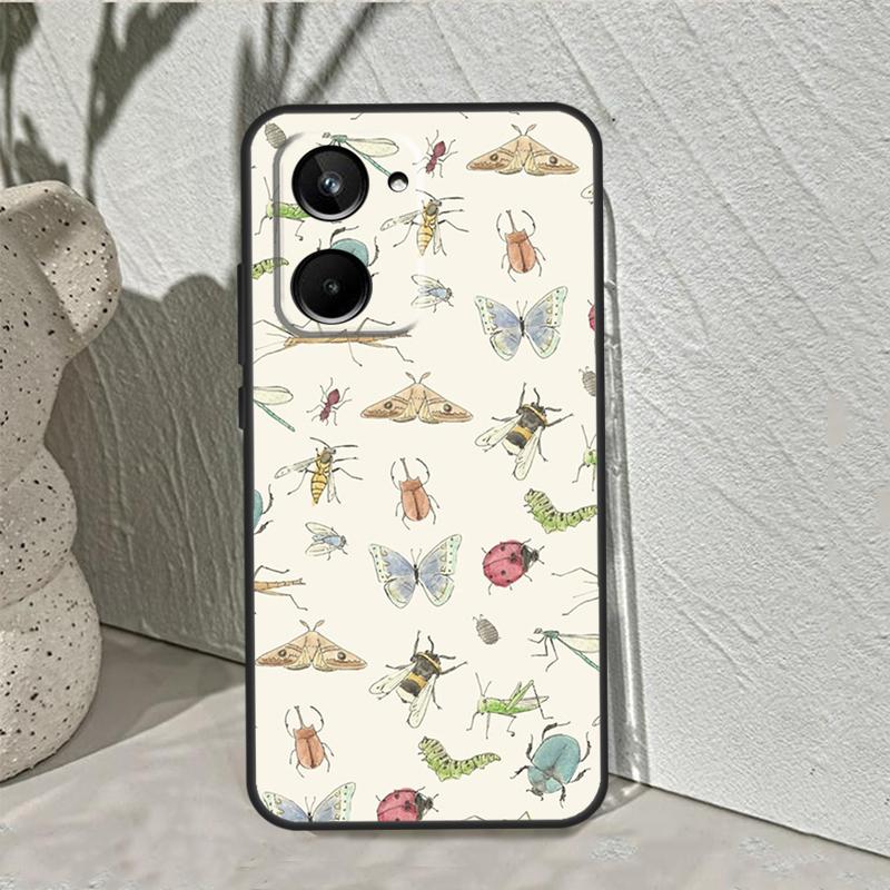 Dragonfly Insect Pattern For Realme 10 11 12 13 14 Pro Plus C55 C71 C75 C67 C63 C51 C61 C53 C35 C65 GT6 GT7 Pro Case