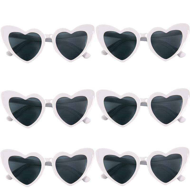 Bachelorette Party Sunglasses Bride To Be Bridesmaid Gift Wedding Bridal Shower Decor Black White Square Heart Shaped Glasses