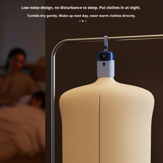 Přenosná sušička prádla Tichá Energeticky úsporná Rychleschnoucí Skládací pračka s chytrým časovačem Nastavitelná teplota Sušička prádla