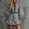 Women's Casual Patchwork Knit Dress