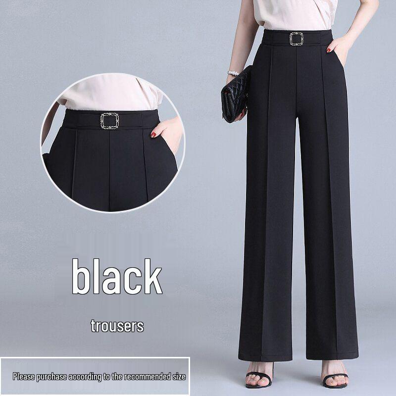Women s High Waist Wide Leg White Suit Pants - Spring/Summer Chic, Casual, Versatile, Slimming Straight Leg. S (Under 90 lbs)