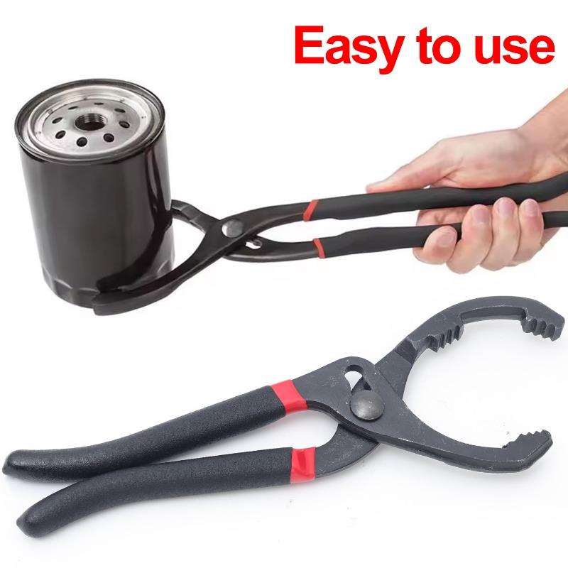 10/12Inch Oil Filter Pliers Clamp Type Wrench Oil Filter Remove Disassembly Tool Filter Element Wrench for Truck Car Repair
