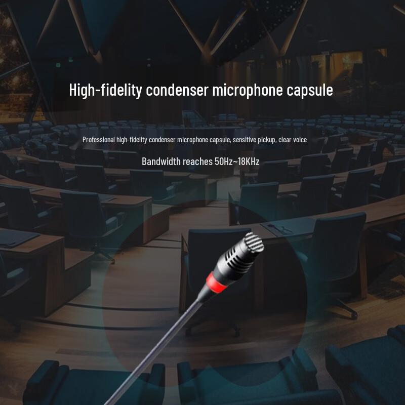 Runpu RP-SU104E Professional Wireless UHF Conference Gooseneck Microphone System (CN version)