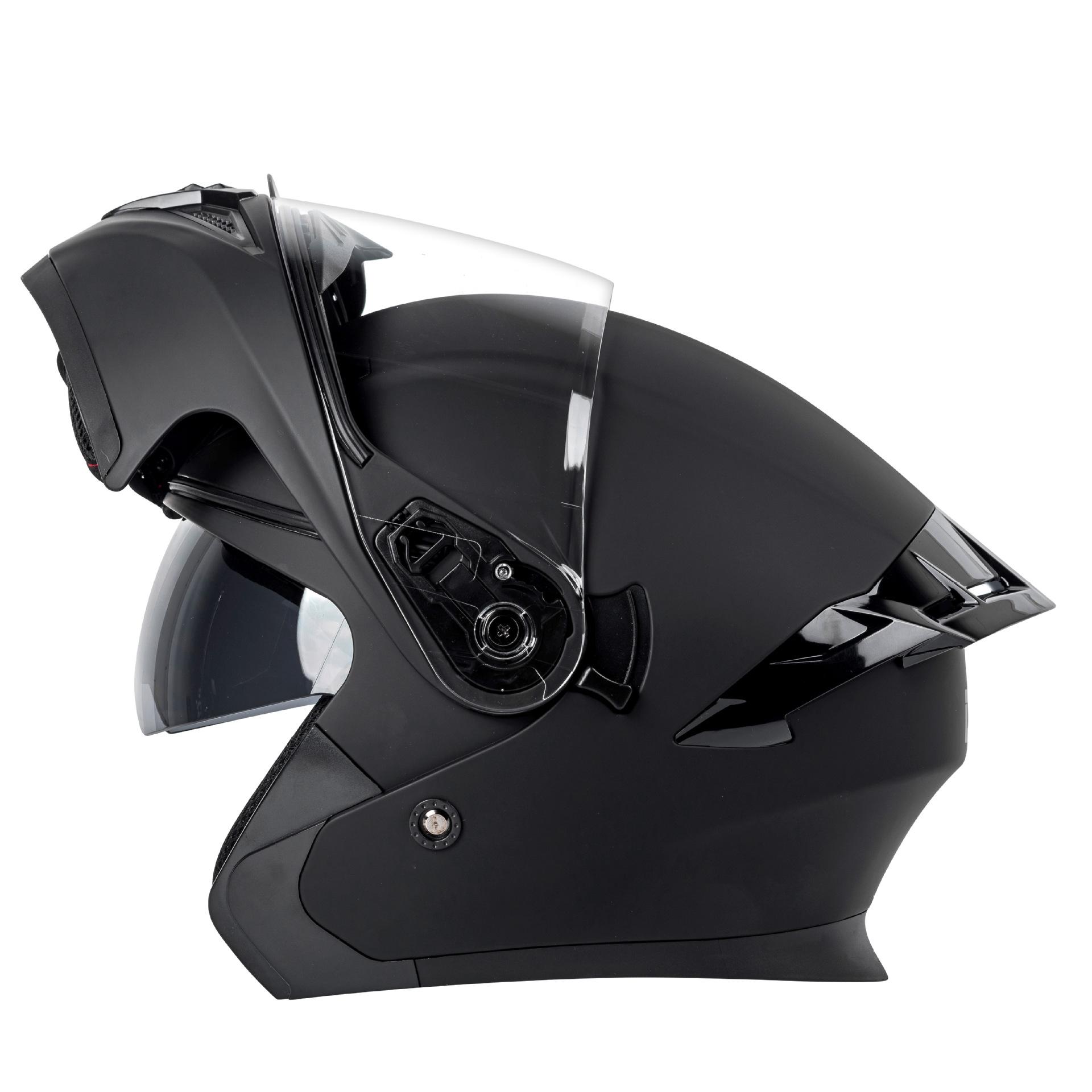 Uncovered Helmet Motorcycle Helmet Autumn And Winter Warm Full Helmet Men S And Women S Double Lenses Helmet Full Helmet Pedal Universal In All M
