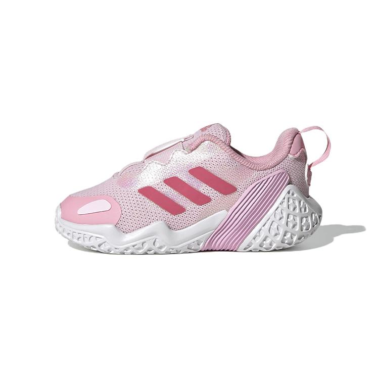 New Adidas 4Uture Anti Slip Wear Resistant Low Top Running Shoes Pink Infant And Toddler GW2880
