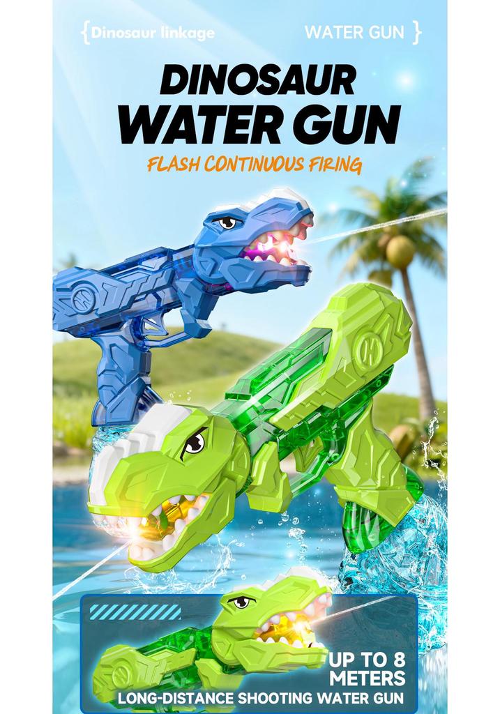 Electric Dinosaur Water Gun Toy for Kids – High-Speed Continuous Play