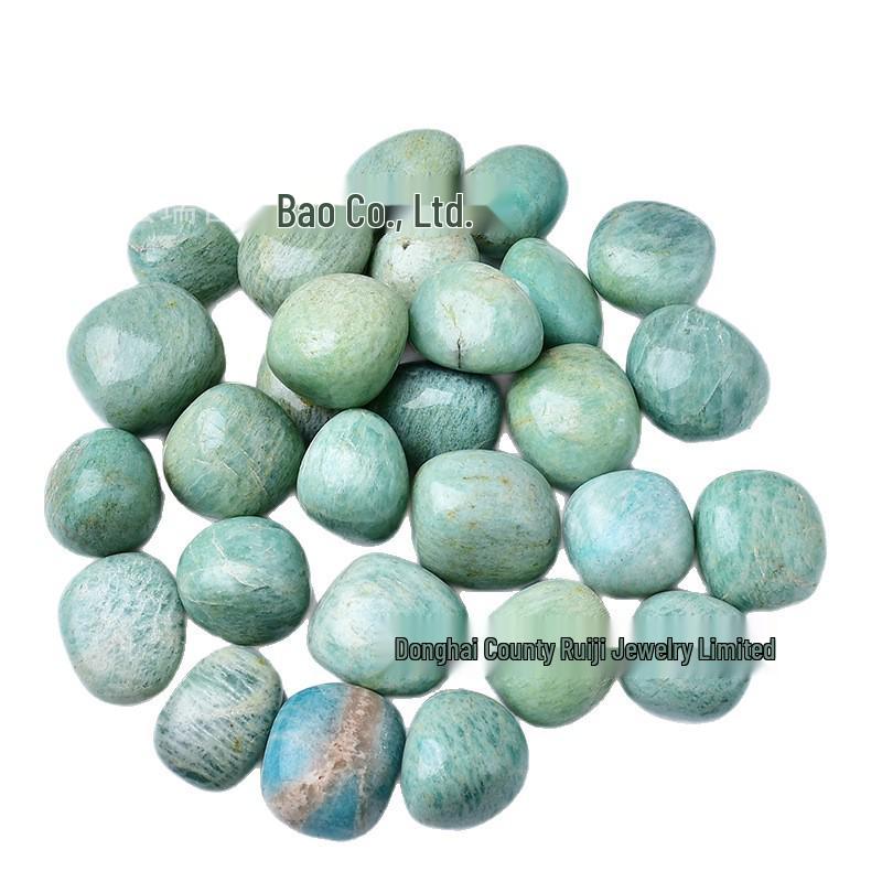 

Amazonite Polishing Stone: Ornament, Incense Diffuser, Fish Tank, Flower Pot Decor 2-3cm 100g