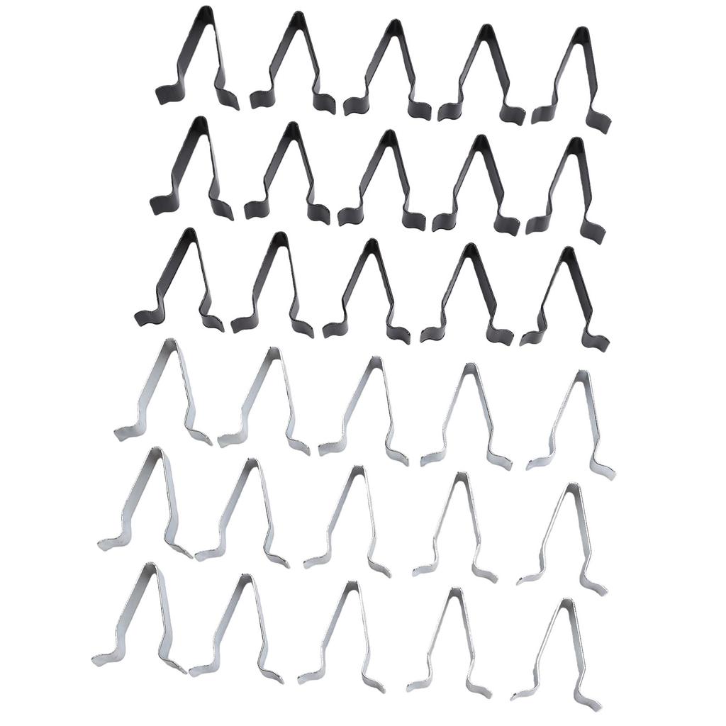 30PCS Metal Trim Panel Spring Clip Replacement for Seat Mii Altea 4A0867276A Car Trim Panel Retaining Clips