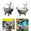 White Swan Planter Resin Ornament Plants Pot Garden Decoration Creative Flowerpot for Living Room Home Patio Outdoor Indoor Yard