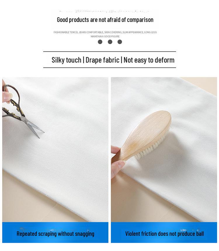 Women's White Tencel High-Waist Wide-Leg Jeans - Summer 2024 Collection