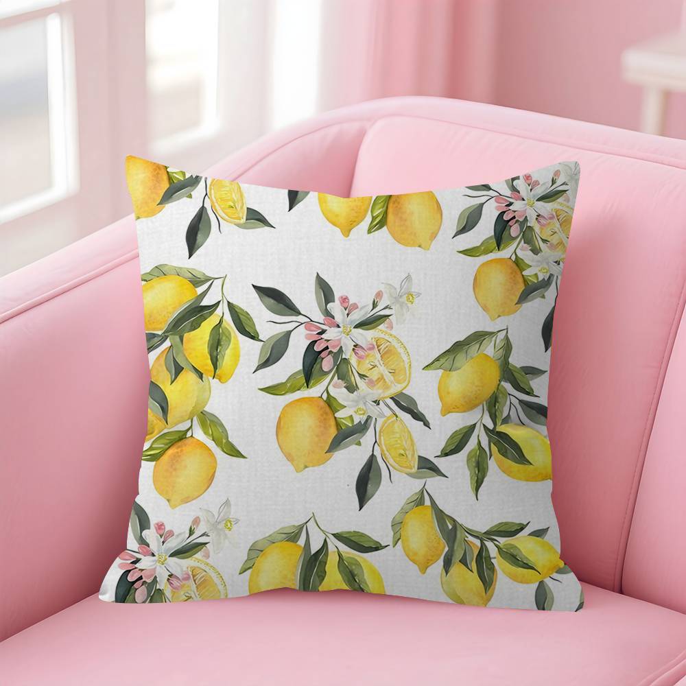 Fruit Lemon Pillow Cover Design Cushion Cover Decor Holiday Decorati