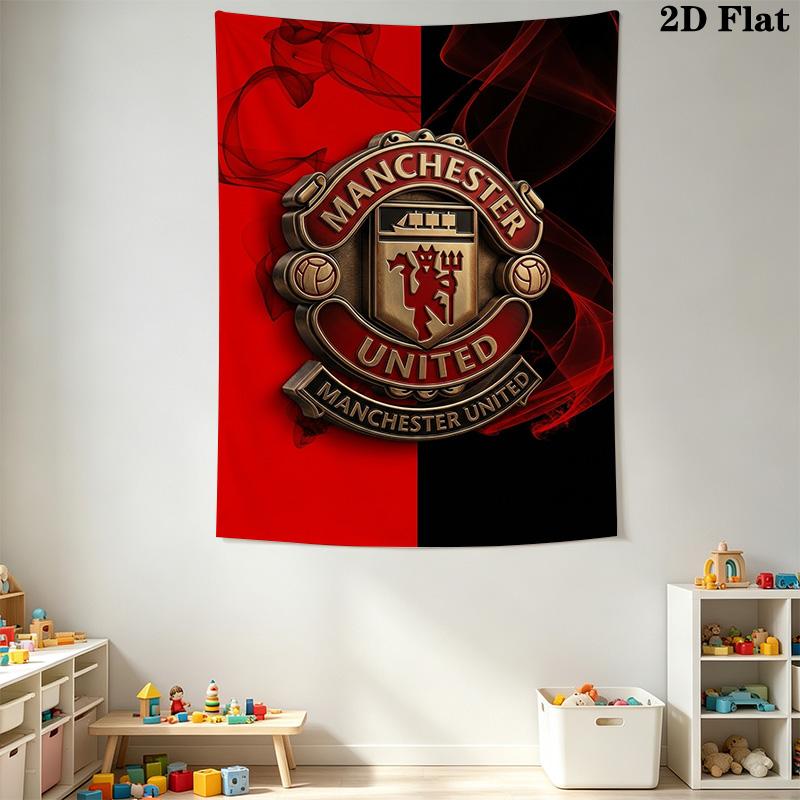Manchester Football Club Crest Threepiece Set 1 Duvet Cover 2 Pillowcase Without Core Bedding Set Soft And Comfortable