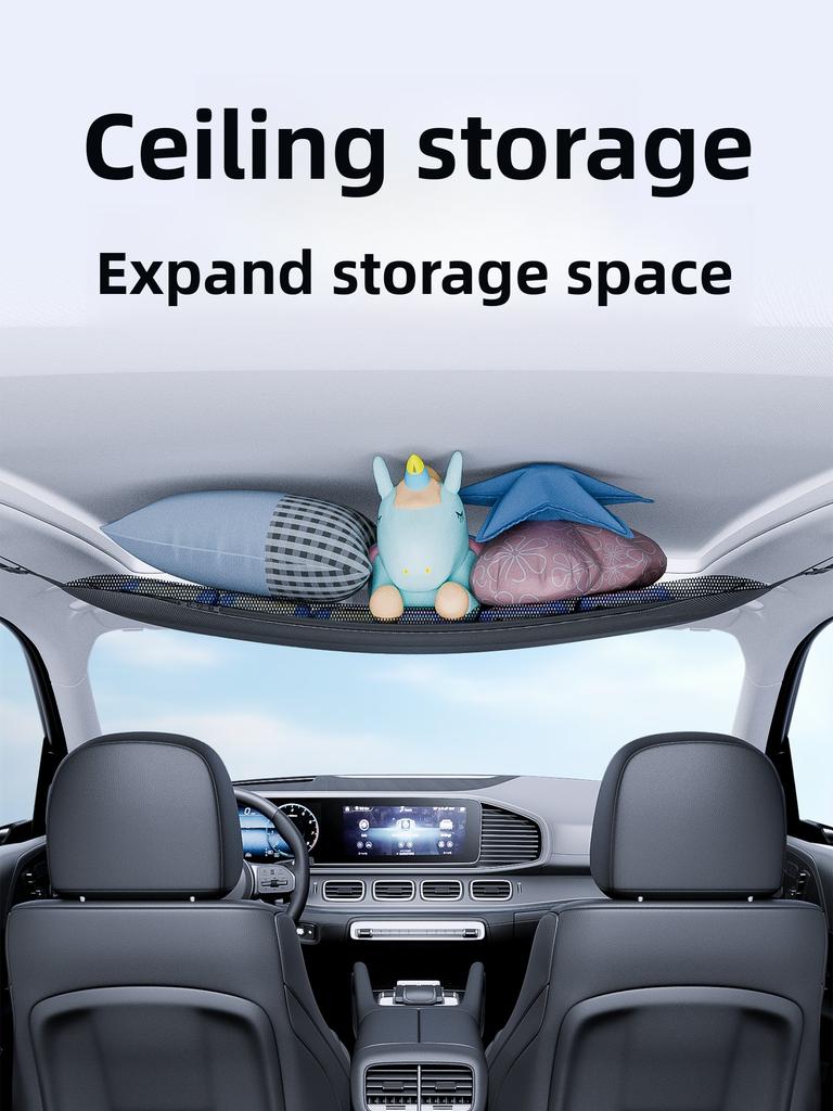 Super Large Capacity Car Roof Storage Bag Multifunctional Oxford Cloth Hanging Bag for Interior Storage