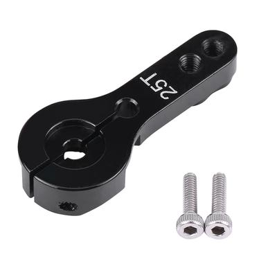25mm 25Zähne Halber Servohebelarm RC-Zubehör Für Futaba Ace TowerPro MG Schwarz