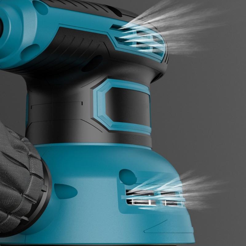 Quiet 6 Speed Grinder with Ergonomic Grip 5Inch Random Orbital Sander for DIY Projects and Professional Polishing Tasks