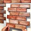 10Pcs Self Adhesive Waterproof 3D Wall Panels Peel and Stick Subway Tile Brick Wallpaper Retro Sticker for Bathroom Fireplace